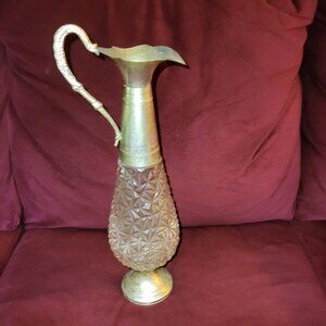Vintage Flli Beccara-Acqui Decanter Silver Plated Made in Italy